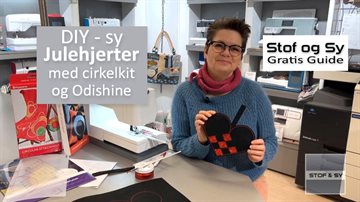 Sy julehjerte med cirkel kit - gratis guide fra Stof og Sy